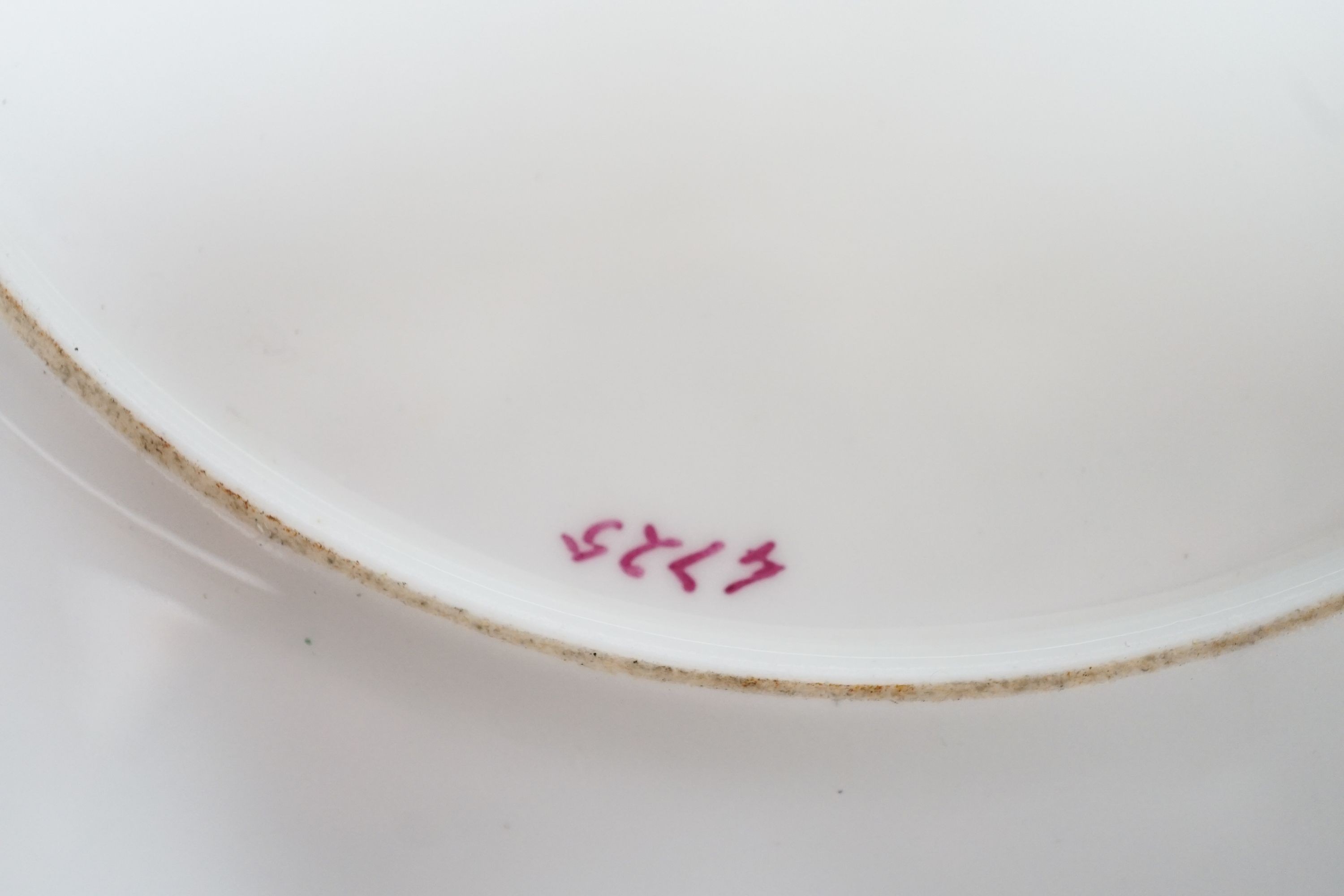 A late 19th century Aynsley pair of plates painted by F. Micklewright each signed, with a Widgeon or Wood Pigeon named verso 22cm